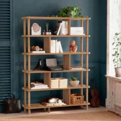 Dora Bookshelf | 100% Melamine Coated | 25mm Thickness | Atlantic Pine
