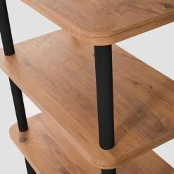 Dora Bookshelf | 100% Melamine Coated | 25mm Thick | Black Atlantic Pine -Meubles Tables Et Chaises Shop 688DRA1209 20 202 5fb8