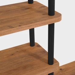 Dora Bookshelf | 100% Melamine | 25mm Thickness | Black Atlantic Pine -Meubles Tables Et Chaises Shop 688DRA1211 20 202 489e
