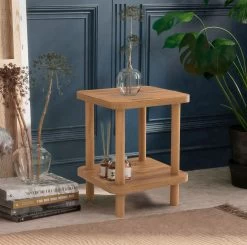 Table D'appoint Dora" | Mélaminé | Epaisseur 25mm | Pin Atlantique