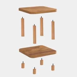 Table D'appoint Dora" | Mélaminé | Epaisseur 25mm | Pin Atlantique -Meubles Tables Et Chaises Shop 688DRA1304 20 203 f790