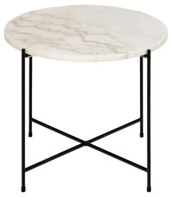 Table D'appoint Avila Ø52 Cm - Marbre Blanc/noir -Meubles Tables Et Chaises Shop 6D4142A4 536C 4501 B50F DFCBF1B1C135 e335