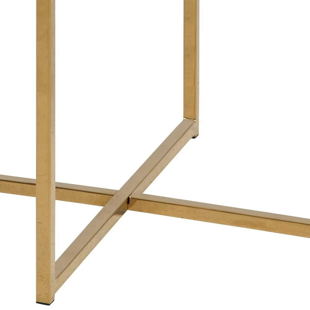 Table D'appoint Alisma Ø50 Cm - Or/marbre Marquina 5 Table D'appoint Alisma Ø50 Cm - Or/marbre Marquina – Image 5