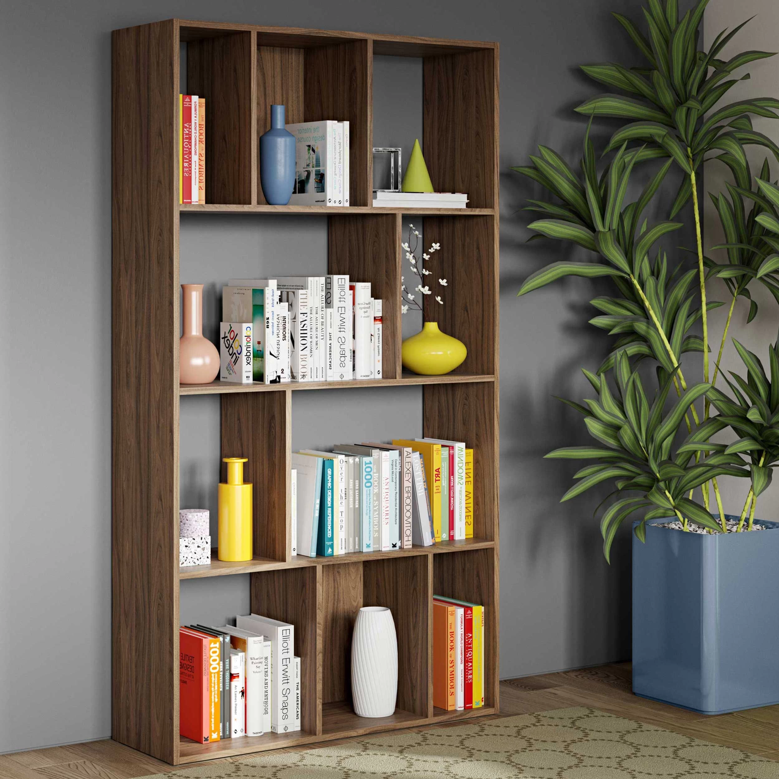 Bibliothèque Calgary - Noyer 1 Bibliothèque Calgary - Noyer