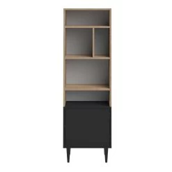 Bibliothèque Horizon Petite - Chêne/noir -Meubles Tables Et Chaises Shop 7151A0776A01 Horizon small bookcase natural oak and black 3 07a7