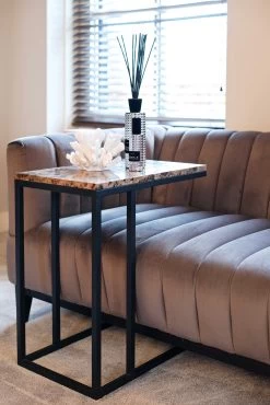 RICHMOND Table D'appoint Orry 55x35cm - Brun/noir -Meubles Tables Et Chaises Shop 7217 11 be22