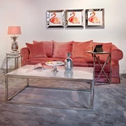 RICHMOND Lot De 2 Tables D'appoint Lacey - Argent/gris 10 RICHMOND Lot De 2 Tables D'appoint Lacey - Argent/gris -Meubles Tables Et Chaises Shop 7246 7260 7265 12 2323