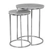 RICHMOND Lot De 2 Tables D'appoint Lacey - Argent/gris