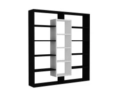 Bibliothèque D'art En Bois | 18mm D'épaisseur | 125cm X 135cm | Noir Blanc -Meubles Tables Et Chaises Shop 731WAT3608 20 203 41a9