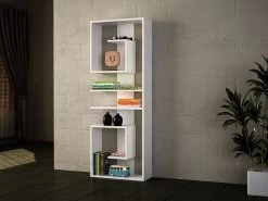 Woody Fashion Bookshelf | 100% Melamine Coated | 18mm Thickness | 60x161cm | White