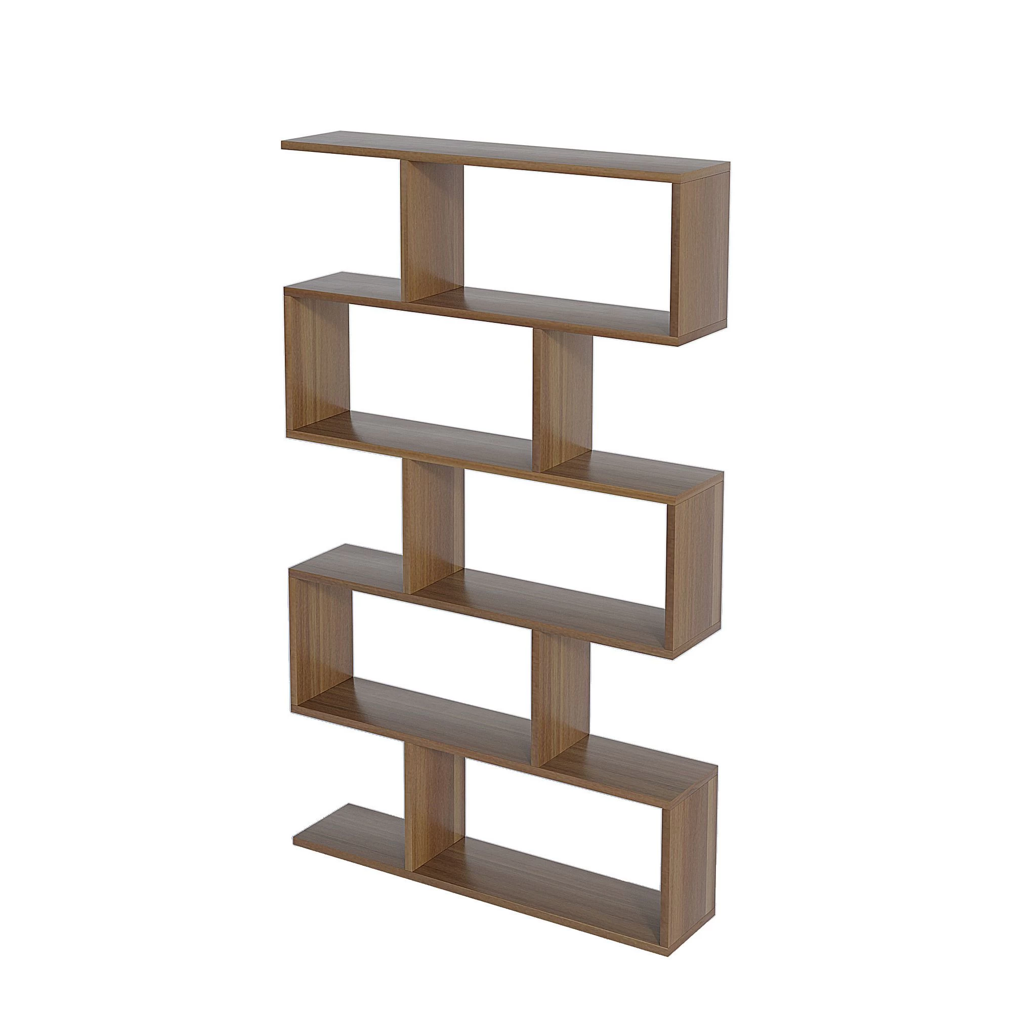 Bibliothèque Elegance | 100% Mélamine | Epaisseur 18mm | Noyer | Fixation Murale 4 Bibliothèque Elegance | 100% Mélamine | Epaisseur 18mm | Noyer | Fixation Murale – Image 4