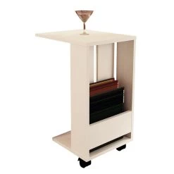 Furny Home Table D'appoint En Mélaminé | 18mm D'épaisseur | Blanc -Meubles Tables Et Chaises Shop 756FRN2807 20 203 010b