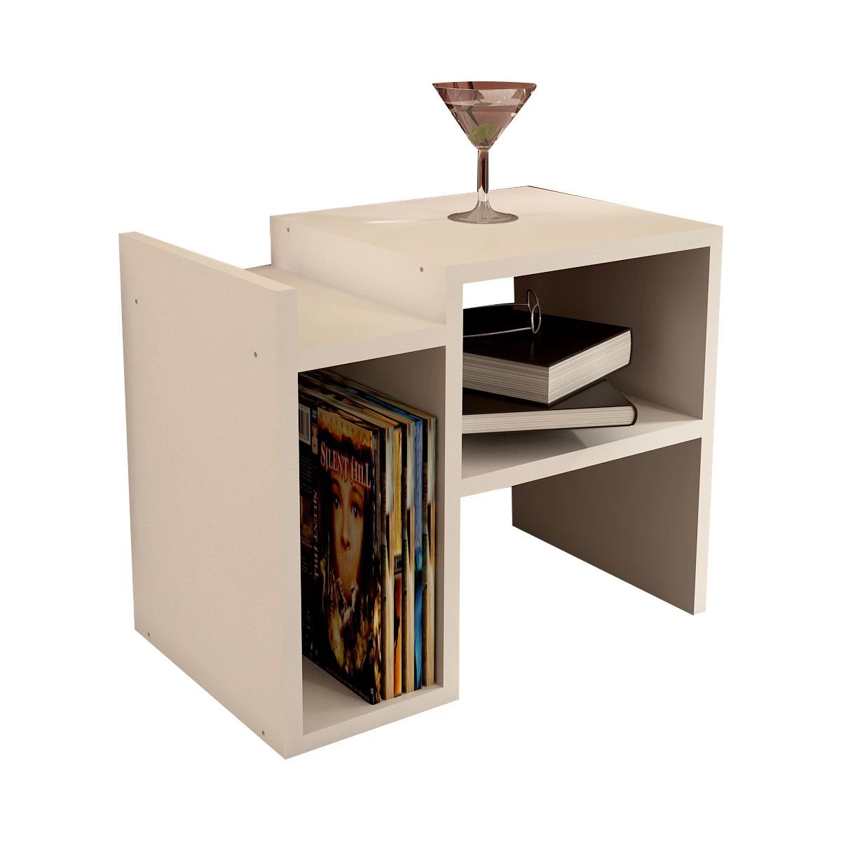 Table D'appoint Furny Home | 18mm D'épaisseur | 49" De Largeur | Blanc 2 Table D'appoint Furny Home | 18mm D'épaisseur | 49" De Largeur | Blanc – Image 2