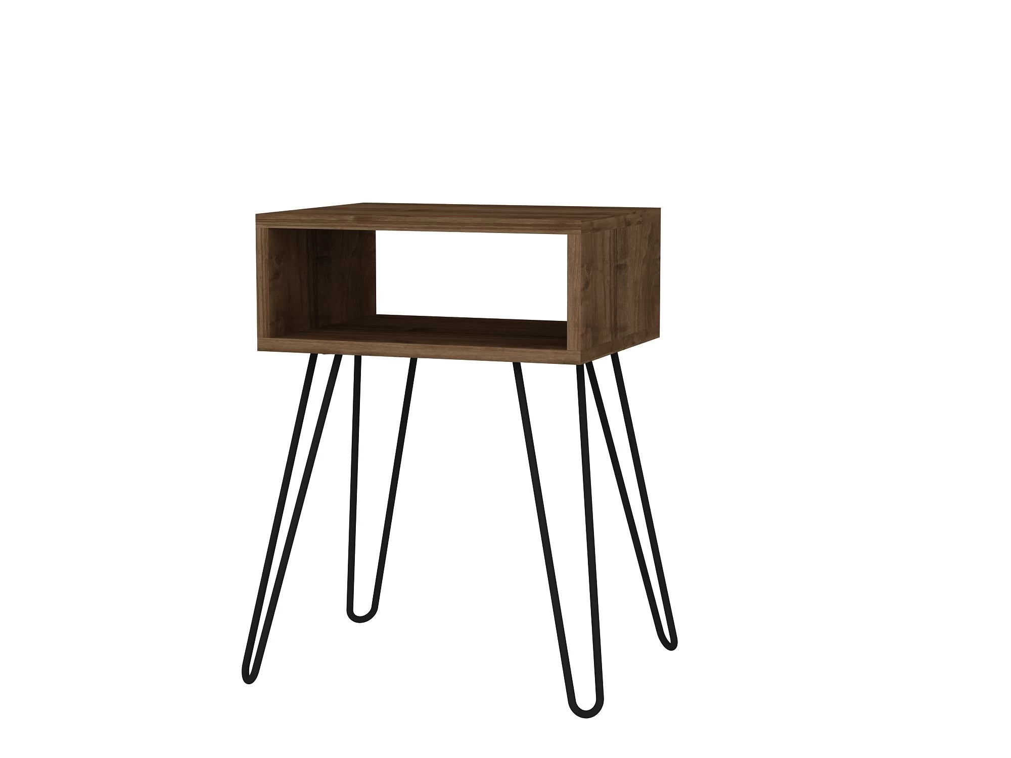 Furny Home Table D'appoint | 100% Mélaminé | Finition Noyer 2 Furny Home Table D'appoint | 100% Mélaminé | Finition Noyer – Image 2