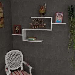 Bibliothèque Furny Home" | 18mm D'épaisseur | 104cm L X 49cm H | Blanc