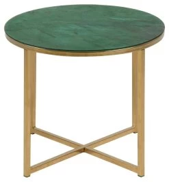 Table D'appoint Alisma Ø50 Cm - Or/vert -Meubles Tables Et Chaises Shop 78478517 5CFC 40B3 B7B9 79FF3BCB08B5 4de3