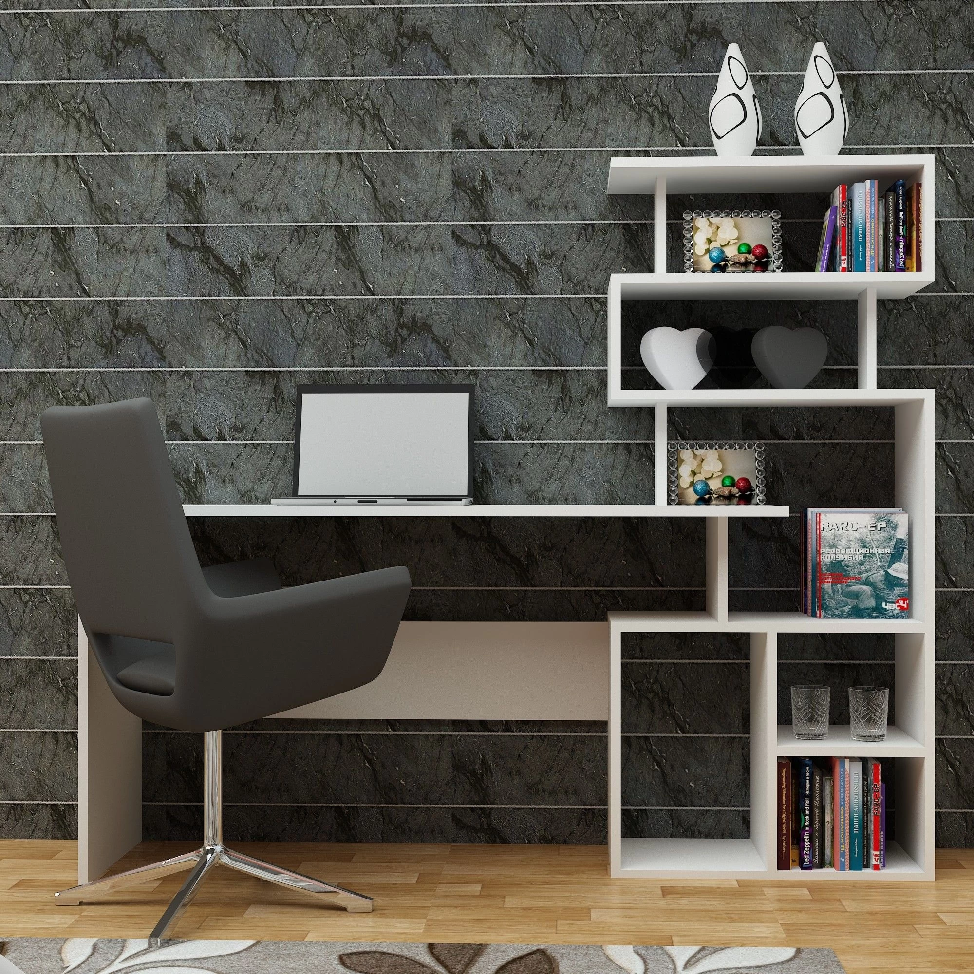 Bureau De La Créativité | 18mm Epaisseur | 130x70x40 | 100% Mélaminé | Blanc 1 Bureau De La Créativité | 18mm Epaisseur | 130x70x40 | 100% Mélaminé | Blanc