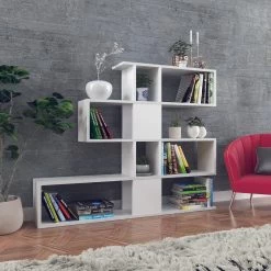 Elegance Bookshelf | 100% Melamine Coated | White | Wall-Mountable 6 Elegance Bookshelf | 100% Melamine Coated | White | Wall-Mountable -Meubles Tables Et Chaises Shop 793ELG3602 20 202 6b9b