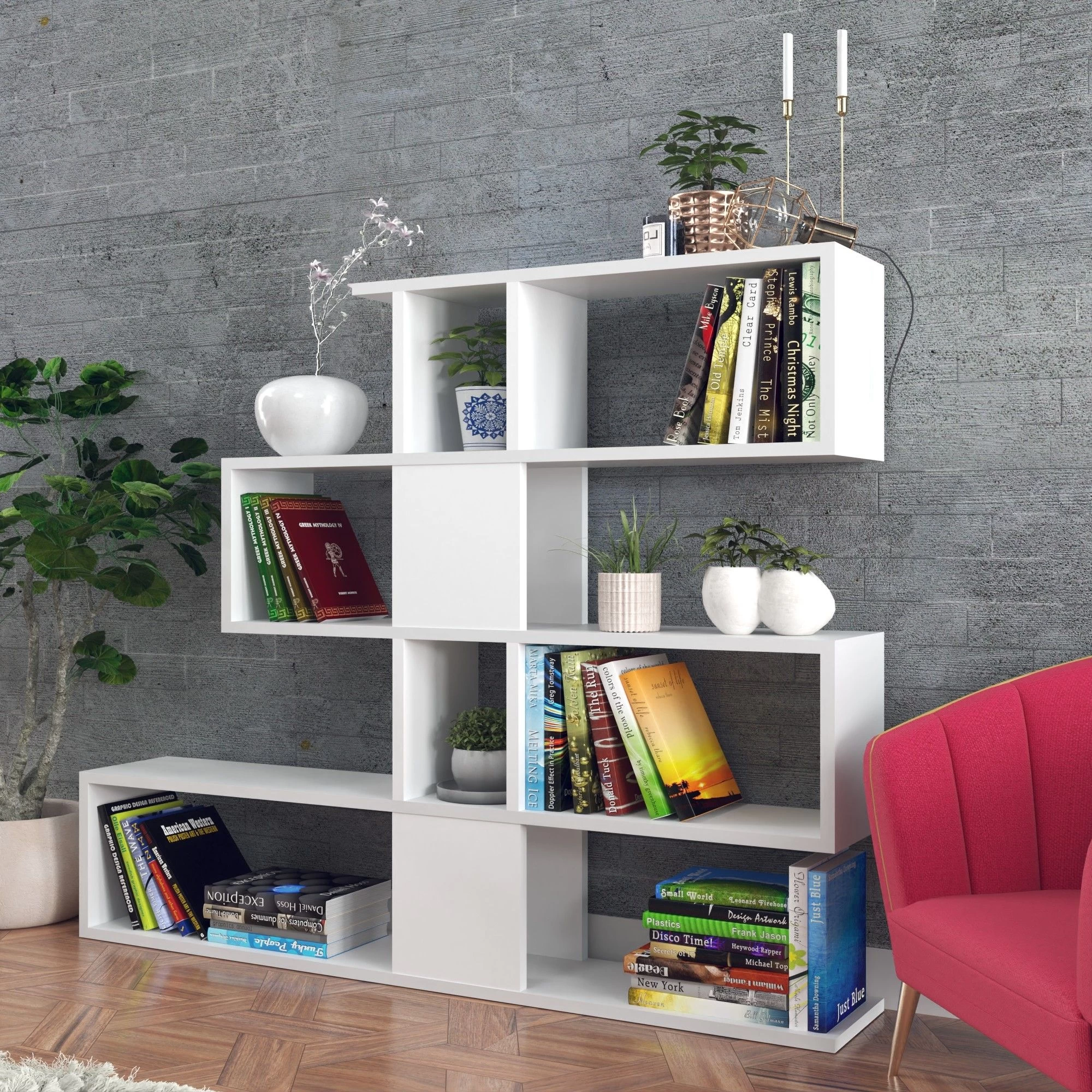 Elegance Bookshelf | 100% Melamine Coated | White | Wall-Mountable 4 Elegance Bookshelf | 100% Melamine Coated | White | Wall-Mountable – Image 4