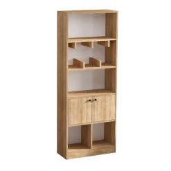 Bibliothèque Elegance | 100% Mélaminé | Couleur Chêne -Meubles Tables Et Chaises Shop 793ELG3615 20 203 9582