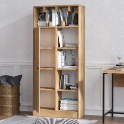 Bibliothèque Elegance | Chêne | Epaisseur 18mm | 60x30x170 Cm -Meubles Tables Et Chaises Shop 793ELG3616 20 202 fefa