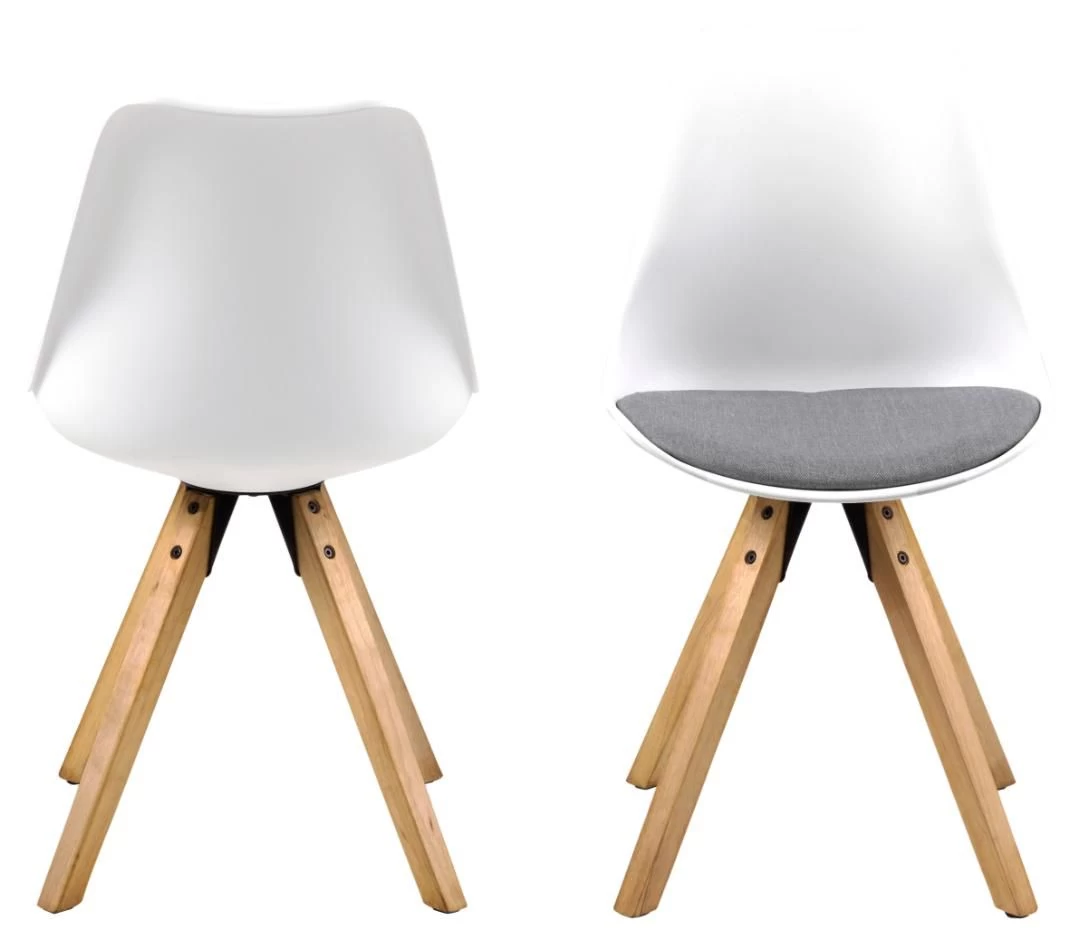 Chaise De Salle à Manger Dima - Gris Clair/blanc 6 Chaise De Salle à Manger Dima - Gris Clair/blanc – Image 6