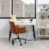 Bureau Jupiter 110 Cm 3 Tiroirs - Blanc/noir
