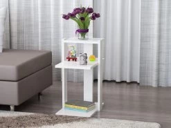 Tera Home Table D'appoint | Mélaminé | 18mm | 45x60x29 | Blanc