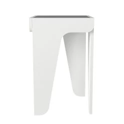 Tera Home Table D'appoint | 100% Mélamine | Epaisseur 18mm | Blanc -Meubles Tables Et Chaises Shop 804TRH2838 20 204 9fd5
