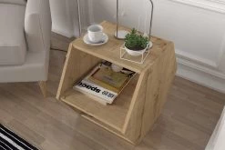 Tera Home Table D'appoint | 18mm Epaisseur | Chêne Noir -Meubles Tables Et Chaises Shop 804TRH2852 20 202 0ec0