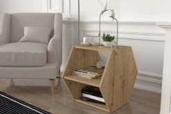 Tera Home Table D'appoint | 18mm Epaisseur | Chêne Noir -Meubles Tables Et Chaises Shop 804TRH2852 20 203 2e2b