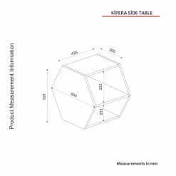 Tera Home Table D'appoint | 18mm Epaisseur | Chêne Noir -Meubles Tables Et Chaises Shop 804TRH2852 20 207 ea53