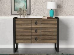 Tera Home Dresser | 18mm Melamine Coated | Metal Frame | 94" Width | Walnut Black -Meubles Tables Et Chaises Shop 804TRH3519 20 202 5e7f