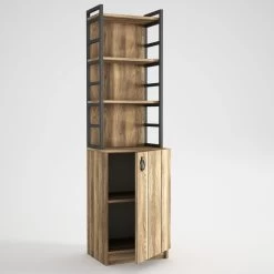 Bibliothèque Tera Home | Mélaminé | Epaisseur 18mm | Noyer | 45cm L 166cm H 11 Bibliothèque Tera Home | Mélaminé | Epaisseur 18mm | Noyer | 45cm L 166cm H -Meubles Tables Et Chaises Shop 804TRH3603 20 204 503d