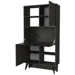 Tera Home Table D'étude Bibliothèque | 18mm Melamine Coated | Anthracite Marble -Meubles Tables Et Chaises Shop 804TRH3624 20 206 3266