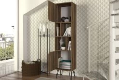 Bibliothèque Tera Home | Epaisseur 18mm | Finition Noyer -Meubles Tables Et Chaises Shop 804TRH3628 20 203 321d