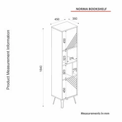 Bibliothèque Tera Home | Epaisseur 18mm | Finition Noyer -Meubles Tables Et Chaises Shop 804TRH3628 20 209 5fa8