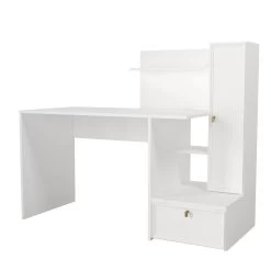 Tera Home Bureau D'étude | 100% Mélaminé | 18mm D'épaisseur | 142cm De Largeur | Blanc -Meubles Tables Et Chaises Shop 804TRH3816 5 af79