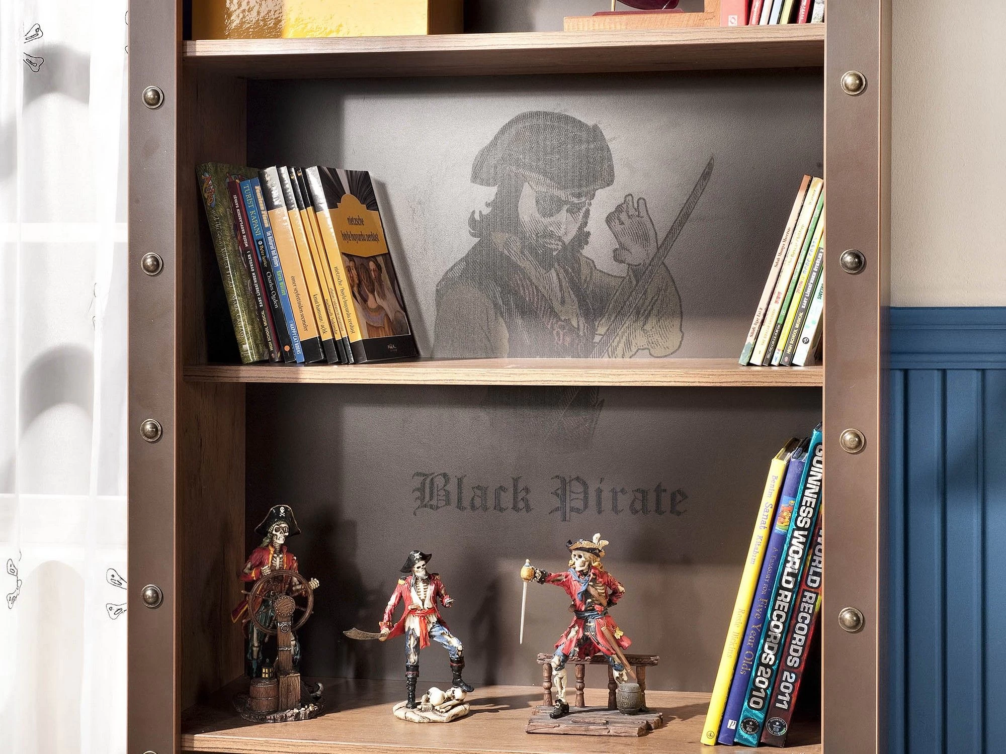 Kalune Bibliothèque | 18mm Mélaminé | 70x182x33 Cm | Pirate Multicolore 8 Kalune Bibliothèque | 18mm Mélaminé | 70x182x33 Cm | Pirate Multicolore – Image 8