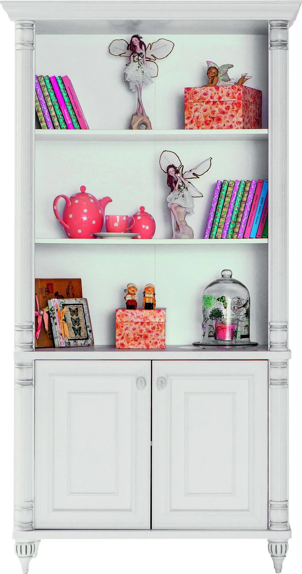 Bibliothèque | 100% Mélaminé | Epaisseur 18mm | 96x186x42cm | Romantique Multicolore 4 Bibliothèque | 100% Mélaminé | Epaisseur 18mm | 96x186x42cm | Romantique Multicolore – Image 4