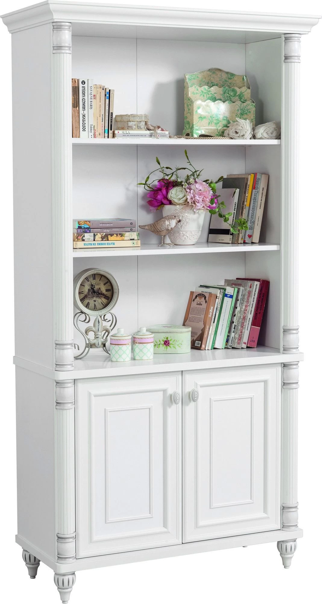 Bibliothèque | 100% Mélaminé | Epaisseur 18mm | 96x186x42cm | Romantique Multicolore 3 Bibliothèque | 100% Mélaminé | Epaisseur 18mm | 96x186x42cm | Romantique Multicolore – Image 3