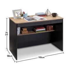 Bureau D'étude | 18 Mm Mélaminé | 2 Tiroirs | 2 étagères | Multicolore -Meubles Tables Et Chaises Shop 813CLK3802 20 207 203f
