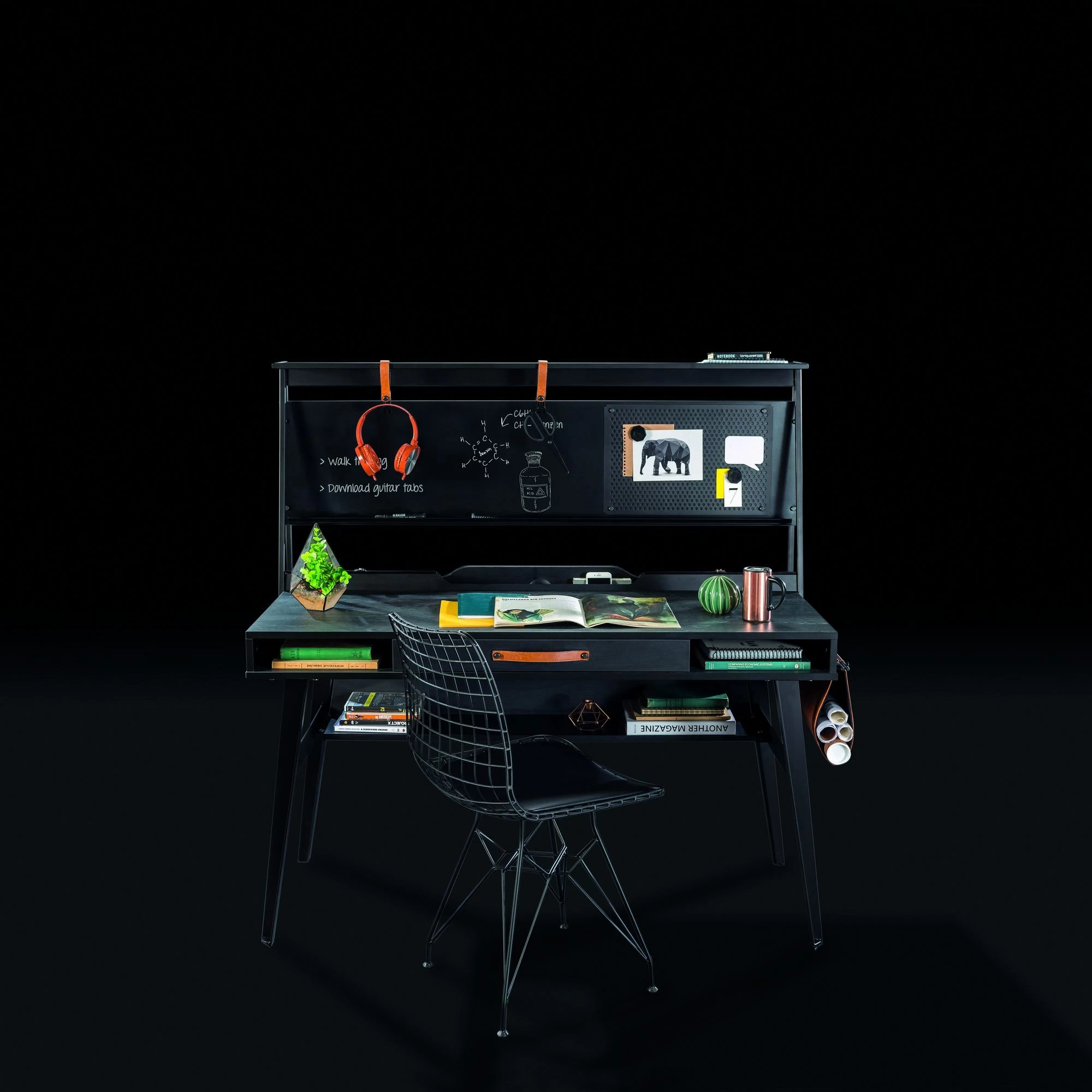 Meuble D'étude | 18mm Mélaminé | Tiroirs à Fermeture Douce | Haut-parleur Bluetooth 2 Meuble D'étude | 18mm Mélaminé | Tiroirs à Fermeture Douce | Haut-parleur Bluetooth – Image 2