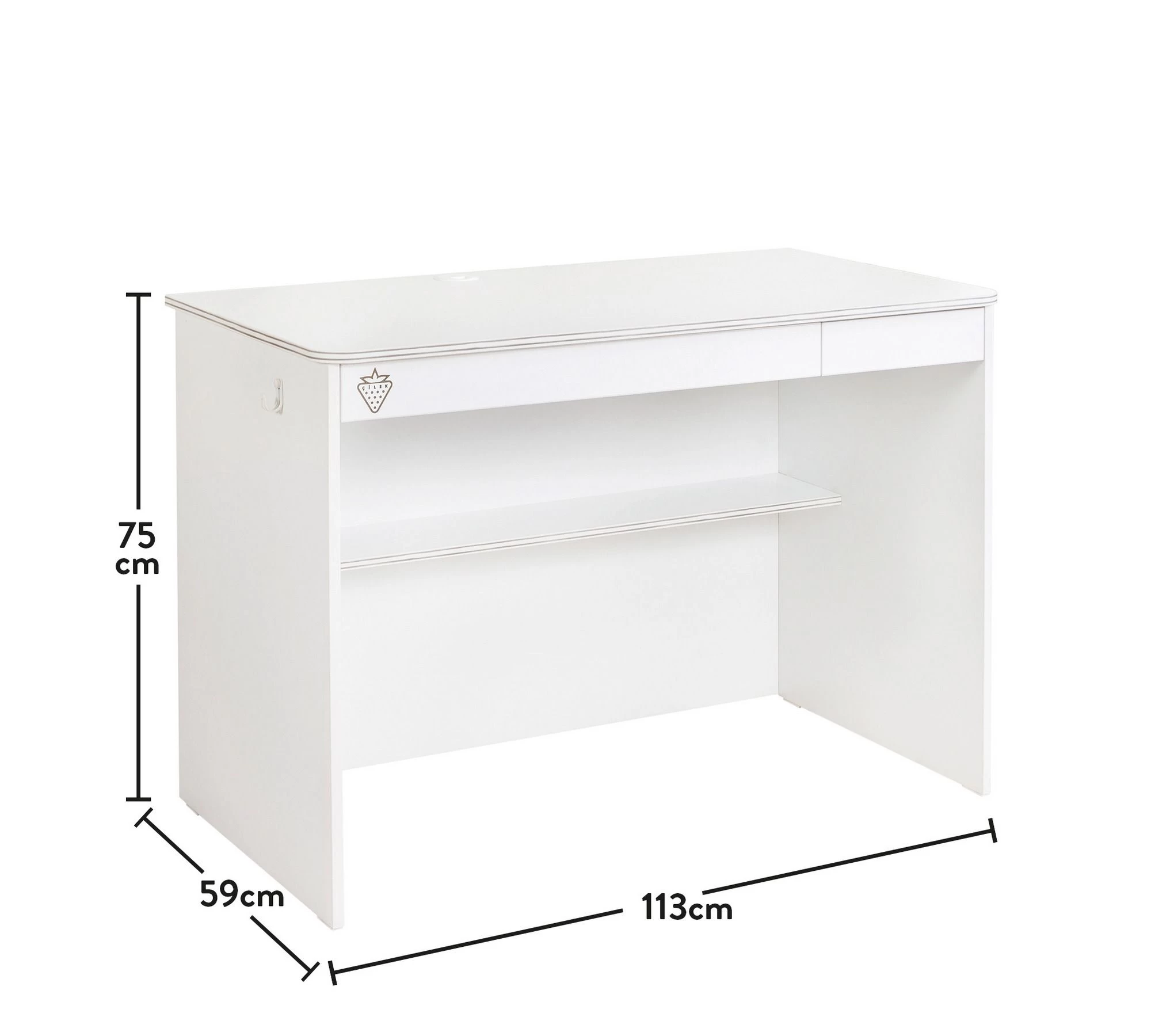 Bureau D'étude | 100% Mélamine | Tiroirs à Fermeture Douce | Blanc Et Multicolore 3 Bureau D'étude | 100% Mélamine | Tiroirs à Fermeture Douce | Blanc Et Multicolore – Image 3