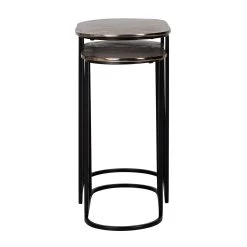 RICHMOND Lot De 2 Tables D'appoint Chandon - Or Champagne/noir 8 RICHMOND Lot De 2 Tables D'appoint Chandon - Or Champagne/noir -Meubles Tables Et Chaises Shop 825061 2 c5ba