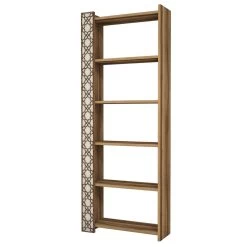 18mm Woody Fashion Bookshelf | Walnut Cream | 100% Melamine Coated | Plastic Legs -Meubles Tables Et Chaises Shop 845HCT3609 20 203 5ade