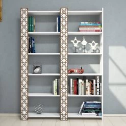 Bibliothèque Blanche à La Mode Avec Revêtement En Mélamine -Meubles Tables Et Chaises Shop 845HCT3611 20 202 6949