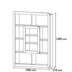 Woody Fashion Bookshelf | 100% Melamine Coated | 18mm Thick -Meubles Tables Et Chaises Shop 845HCT3624 20 204 5b42