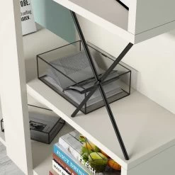 Bibliothèque Stylisée Woody Fashion | Epaisseur 18mm | Couleur Crème -Meubles Tables Et Chaises Shop 845HCT3633 20 203 7d03