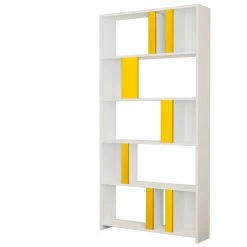 Bibliothèque Stylisée Woody Fashion" | 18mm Epaisseur | 90x180x20cm | Blanc Jaune 7 Bibliothèque Stylisée Woody Fashion" | 18mm Epaisseur | 90x180x20cm | Blanc Jaune -Meubles Tables Et Chaises Shop 845HCT3639 20 204 f4bd